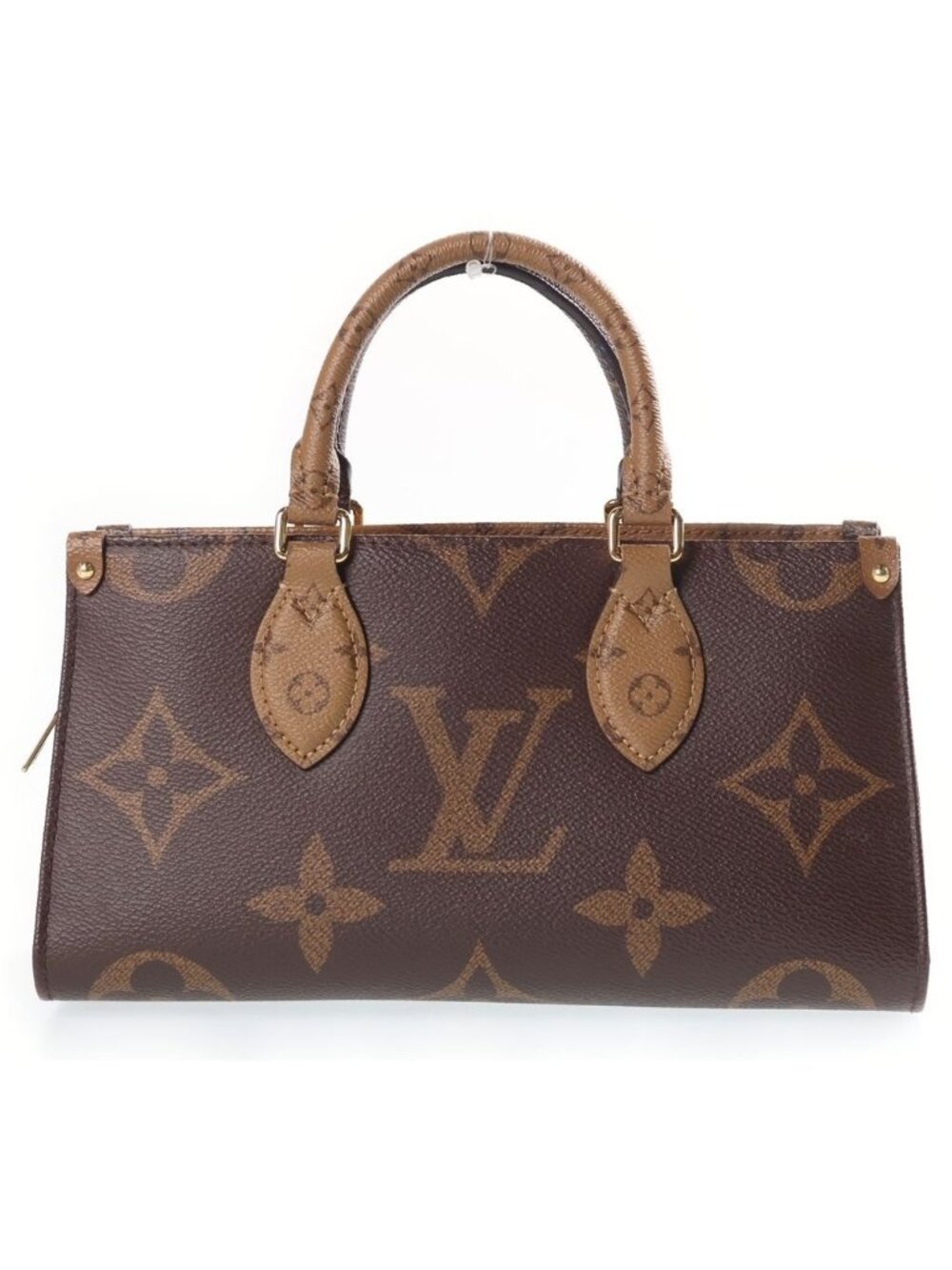 Louis Vuitton Monogram Giant Reverse On The Go East West 2-Way Bag Gold Brown
